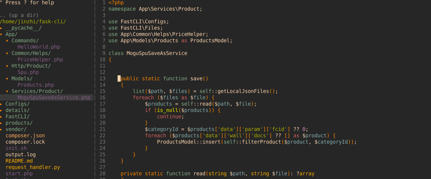 using morhetz/gruvbox code style using morhetz/gruvbox code style