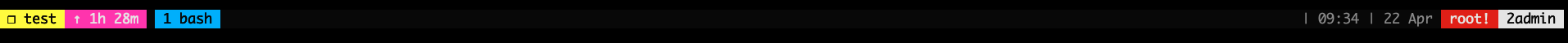 status bar tmux