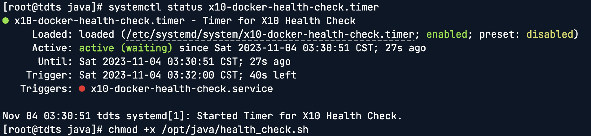 systemctl status example.timer